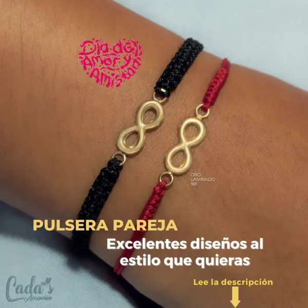 Pulsera día del amor y la amistad
