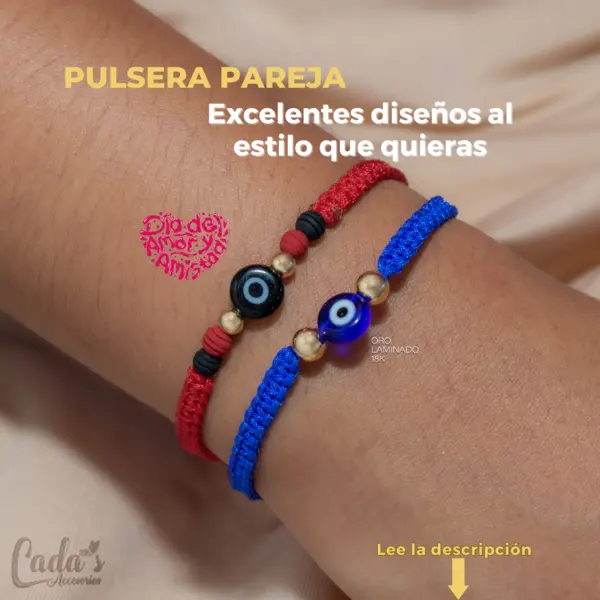 Pulsera día del amor y la amistad