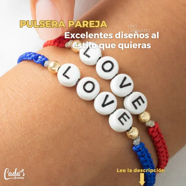 Pulsera día del amor y la amistad