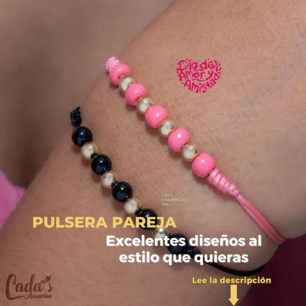 Pulsera día del amor y la amistad